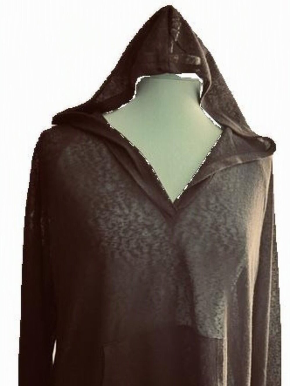 Black Beach Bundle Sheer Hooded Cover-Up Palazzo Pants + 3 Swim Bottoms S